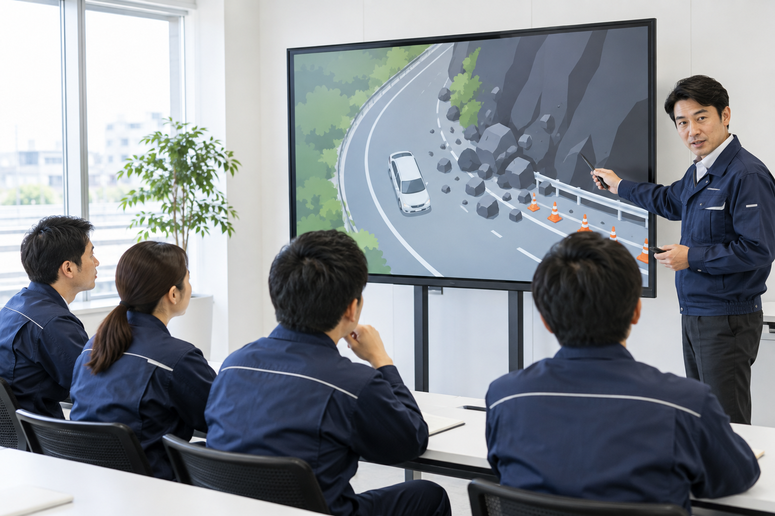 安全運転の座学を想定したイメージ