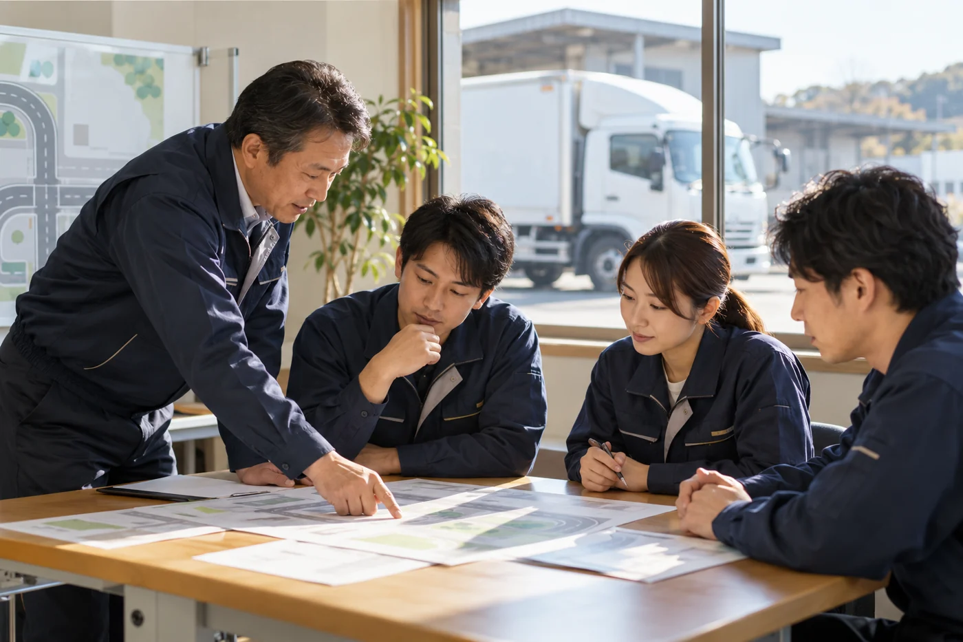 物流現場の安全について学ぶ講習イメージ